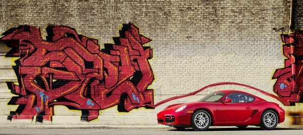 Photograph Simon Stock Porsche Graffiti on One Eyeland